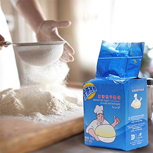 Earlyad 500G Yeast High Activity Dry Yeast, Bread Buns Baking Su