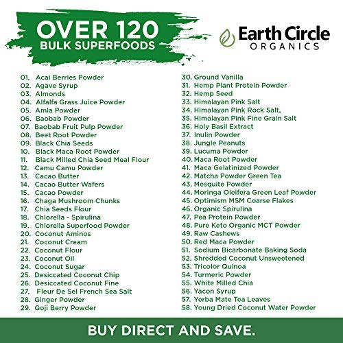 Earth Circle Organic Extra Virgin Unrefined Coconut Oil 5 Gallon