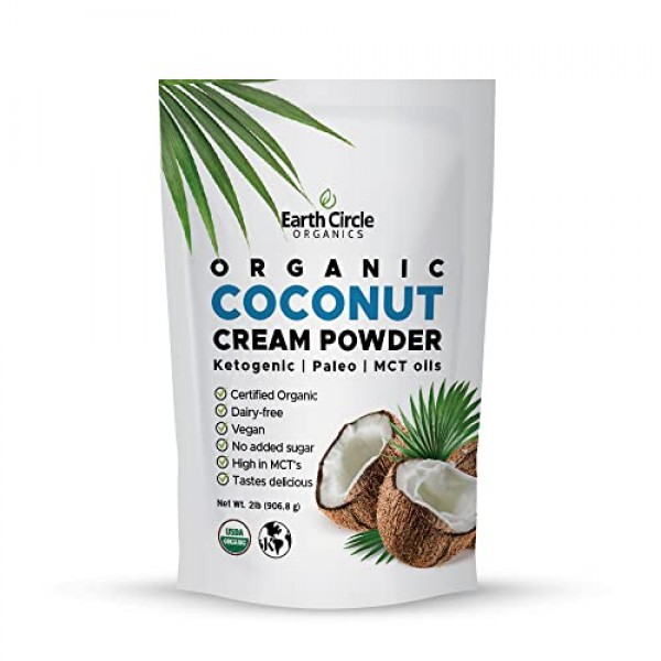 Earth Circle Organics - Organic Coconut Cream | Milk Powder, Per