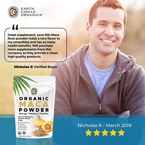 Earth Circle Organics - Organic Maca Root Powder, Natural Superf