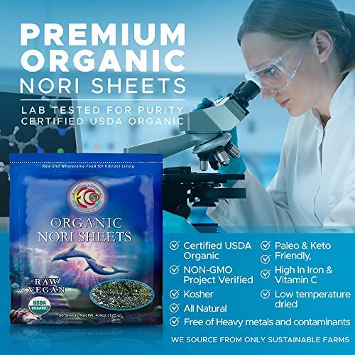 Earth Circle Organics | Raw Certified Organic Sushi Nori Seaweed