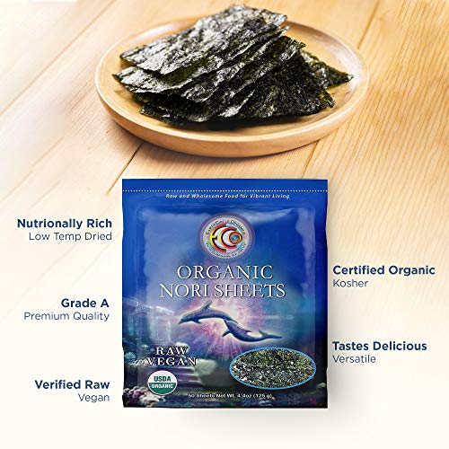 Earth Circle Organics | Raw Certified Organic Sushi Nori Seaweed