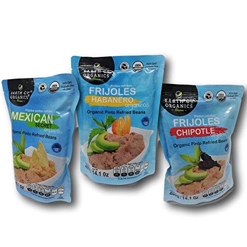 Organic &Amp; Tasty Refried Pinto Beans 6 Pack; Habanero, Chipotle,