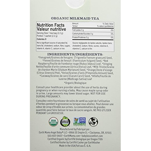 Organic Milkmaid Tea By Earth Mama | Supports Healthy Breastmilk