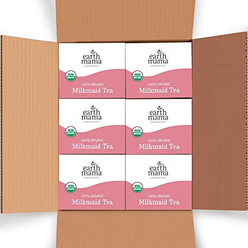 Earth Mama Milkmaid Lactation Tea | 100% Organic, Herbal Breastf...