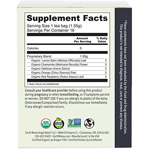 Earth Mama Organic Peaceful Mama Tea Bags For Pregnancy And Beyo