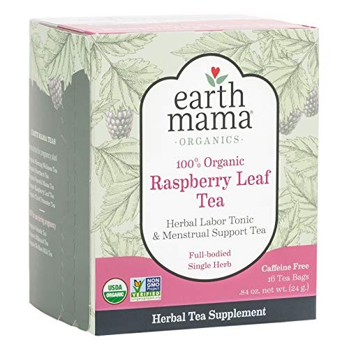 Earth Mama Organic Raspberry Leaf Tea Bags For Labor Tonic And M