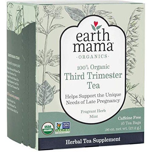 Earth Mama Organic Third Trimester Tea Bags For Pregnancy Comfor