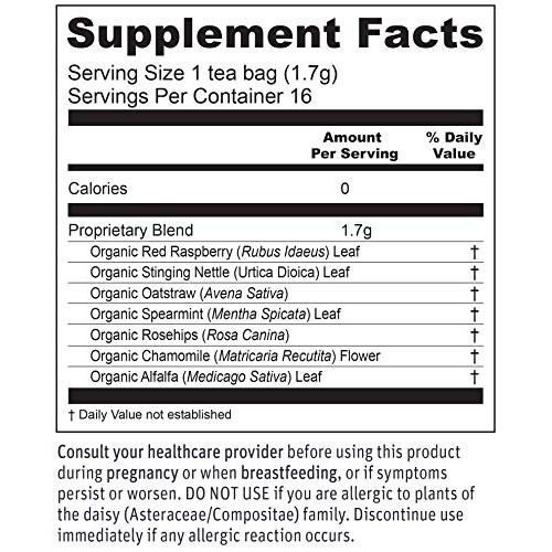 Earth Mama Organic Third Trimester Tea Bags For Pregnancy Comfor