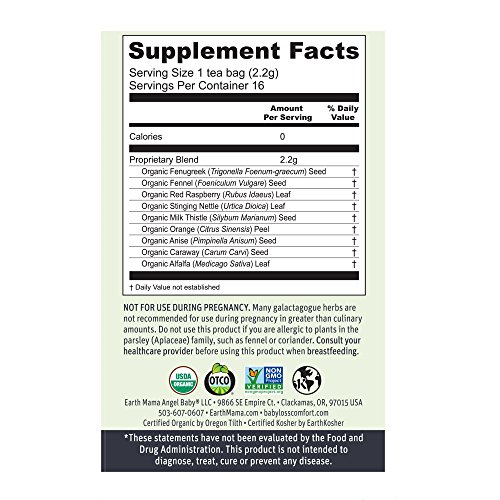 Organic Milkmaid Tea By Earth Mama | Supports Healthy Breastmilk