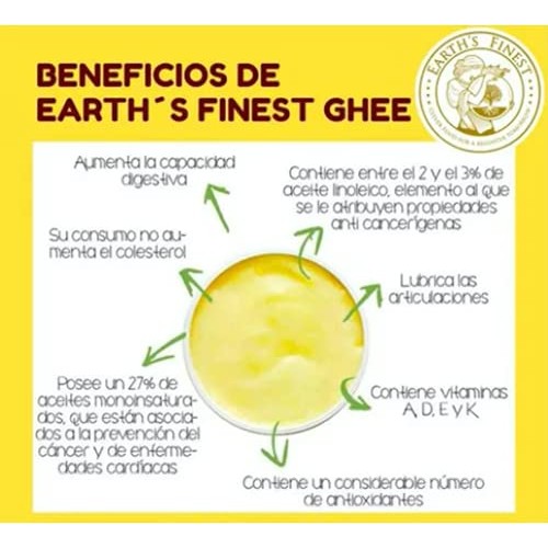 Earth´S Finest Ghee Clarified Butter– 32 Oz. Gluten Free, Lactos