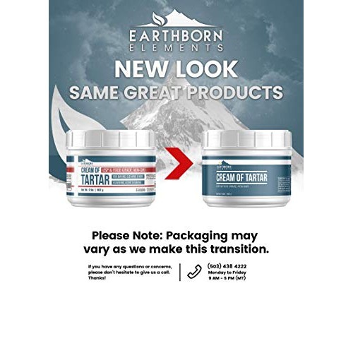 Cream Of Tartar 2 Lb Mess-Free Resealable Tub, Highest Purity,