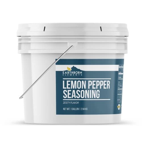Earthborn Elements Lemon Pepper Seasoning 1 Gallon, Spice Blend,...