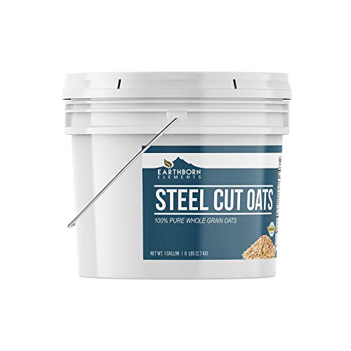 Steel Cut Oats, 1 Gallon Bucket 6 Lbs By Earthborn Elements, A