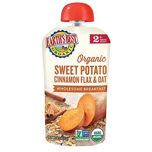 Earths Best Organic Stage 2 Breakfast Baby Food, Sweet Potato C