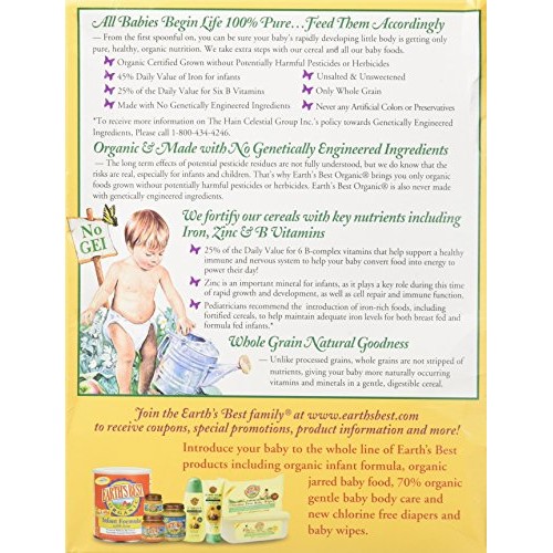 Earths Best Baby Cereal - Multi Grain - 8 Oz - 2 Pk