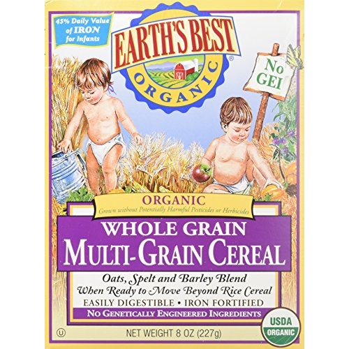 Earths Best Baby Cereal - Multi Grain - 8 Oz - 2 Pk