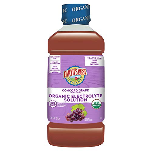 Earths Best Organic Electrolyte Solution, Concord Grape, 1 Lite