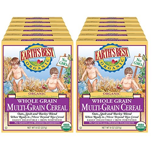 Earths Best Organic Infant Cereal, Whole Multi-Grain, 8 Oz. Bo