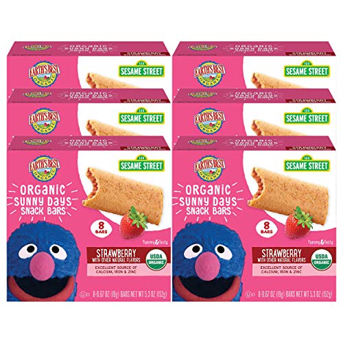 Earths Best Organic Sesame Street Sunny Days Toddler Snack Bars