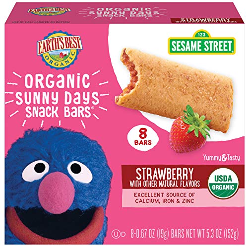 Earths Best Organic Sesame Street Sunny Days Toddler Snack Bars