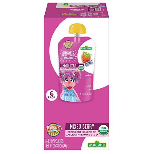Earths Best Organic Sesame Street Toddler Fruit Yogurt Smoothie