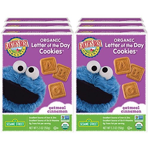 Earths Best Organic Sesame Street Toddler Letter Of The Day Coo