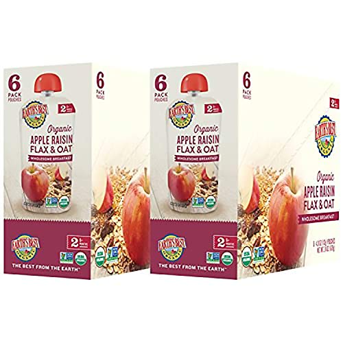 Earths Best Organic Stage 2 Baby Food, Apple Raisin Breakfast,