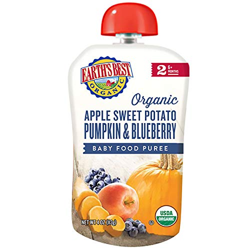Earths Best Organic Stage 2 Baby Food, Apple, Sweet Potato, Pum