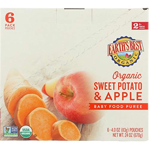 Earths Best Organic Stage 2 Baby Food, Sweet Potato &Amp; Beets, 3.