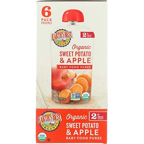 Earths Best Organic Stage 2 Baby Food, Sweet Potato &Amp; Beets, 3.