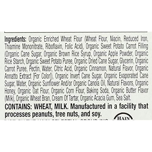 Earths Best, Sunny Day Bars Sweet Potato Carrot Organic 8 Count,