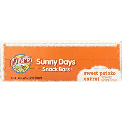 Earths Best, Sunny Day Bars Sweet Potato Carrot Organic 8 Count,
