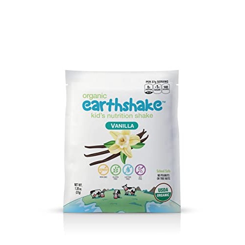 Earthshake Organic Kids Nutritional Protein Shake, Vanilla - Non