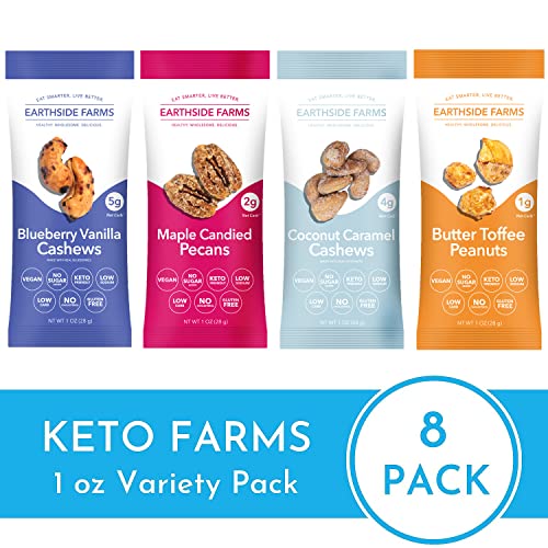 Keto Farms, Keto Nuts - Healthy Trail Mix, 1-4g Net Carb Candi...