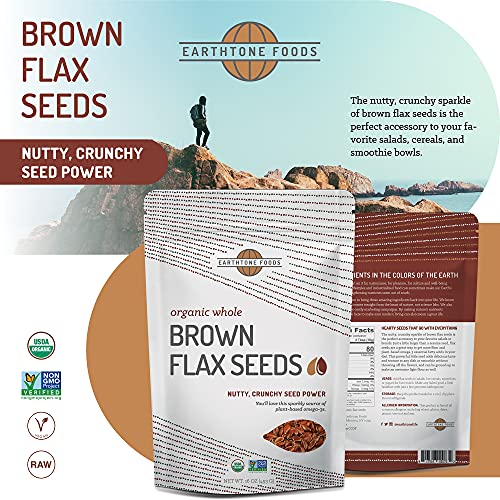 Whole Flax Seed Organic | Raw Brown Flaxseed | Usda Organic &Amp; No