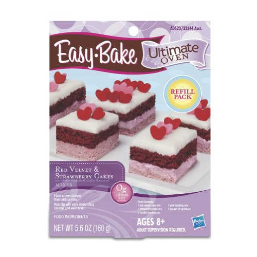 Easy-Bake Red Velvet &Amp; Strawberry Cakes Refill Pack 5.6 Oz