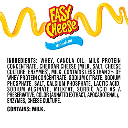 Easy Cheese American Cheese Snack, 8 Oz