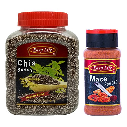 Easy Life Combo Pack Of Chia Seed 350G And Mace Powder 90G