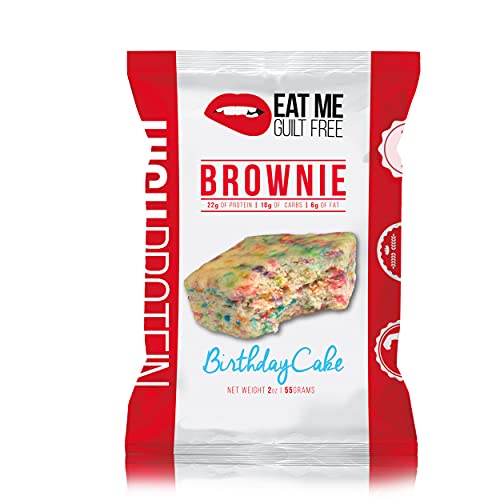 Eat Me Guilt Free Protein Brownie, Low Carb Healthy Snack Or Des