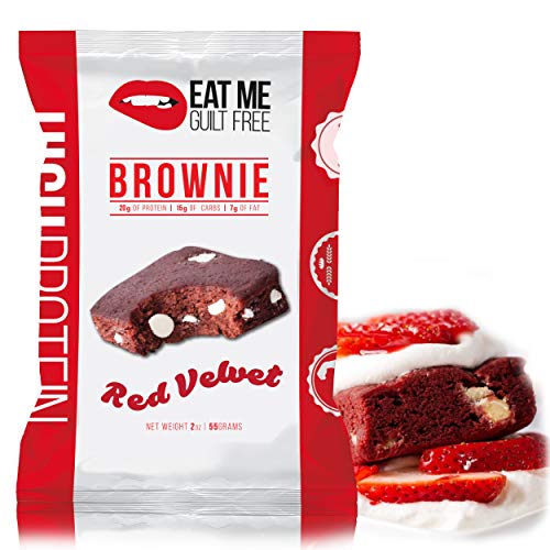 Eat Me Guilt Free Protein Brownie, Low Carb Healthy Snack Or Des