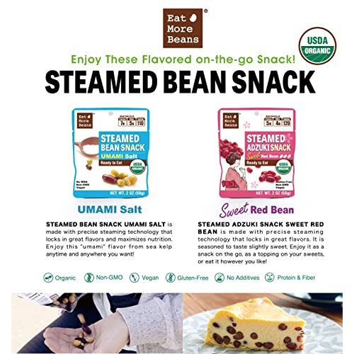 Flavored Steamed Bean Snack -Umami Salt Usda Certified Healt