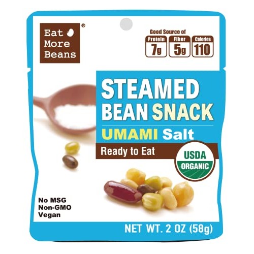 Flavored Steamed Bean Snack -Umami Salt Usda Certified Healt