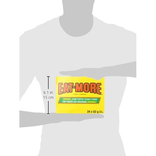 Eat-More Dark Chocolate, Toffee Peanut Chew, 6Ct 52G/1.8 Oz, {