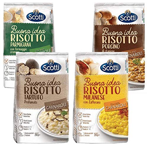 Super Easy 100% Italian Risotto 4 Pack Mushrooms + Milanese +