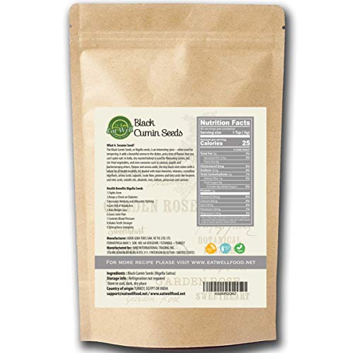 Black Cumin Seeds Nigella Sativa 1 Lb - 16 Ounce, Raw &Amp; Whole