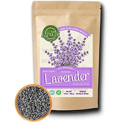 Lavender Flowers | 4 Oz Reseable Bag,Bulk | Dried Culinary Laven