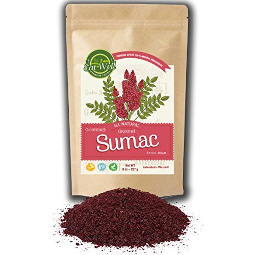 Sumac Spice Powder | 8 Oz Reseable Bag | Bulk Ground Turkish Sum