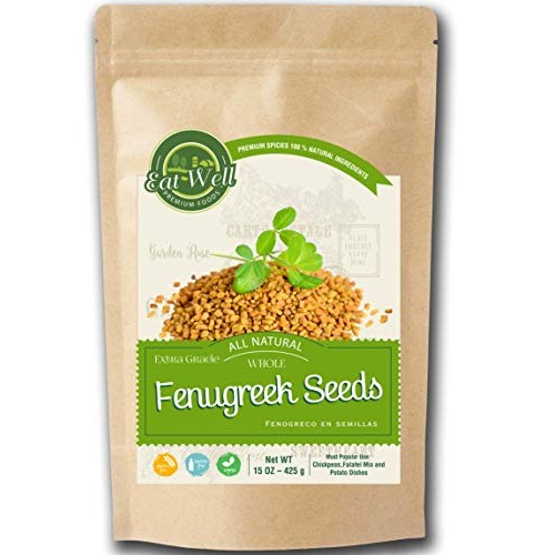 Fenugreek Seeds | 15Oz - 425 G - Reseable Bag -Bulk | Whole Fenu
