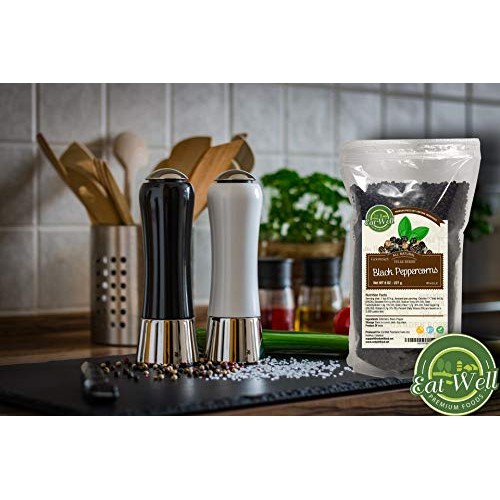 Whole Black Peppercorns 12Oz | Himalayan Pink Salt Coarse Grain